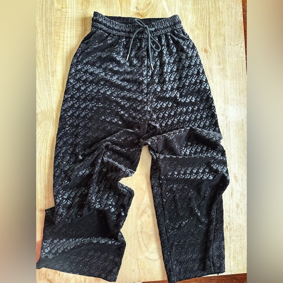 Black Patterned Joggers - Picture 1 of 1
